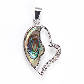 Kette - Paua Abalone Herz *Kaipo*