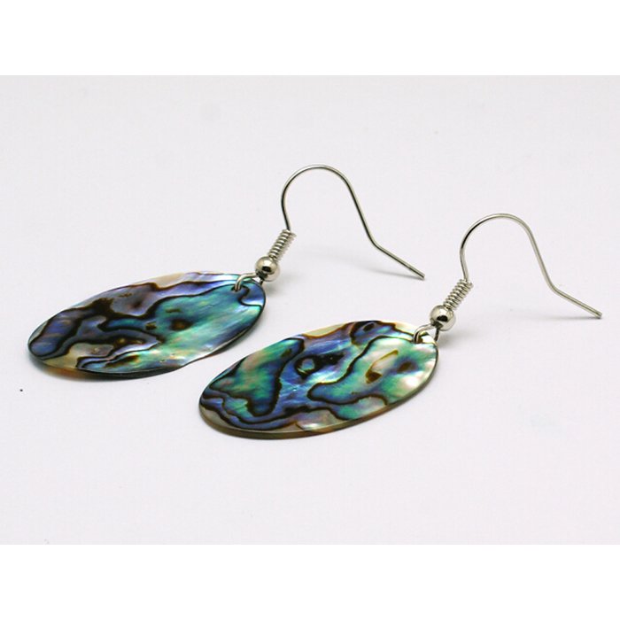 Ohrh�nger - Paua Abalone Oval *Naika*