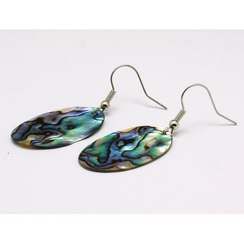 Ohrh�nger - Paua Abalone Oval *Naika*