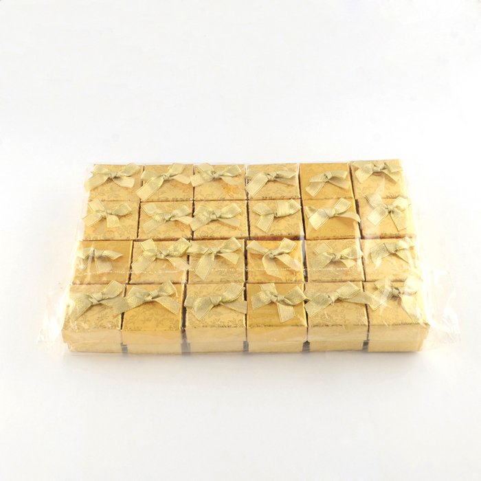 48 Metallic Gold Schmucketui Schmuckschachtel Ringetui Ornament